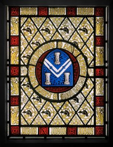 Tegnestuevindue med nederlandsk Roundel, ca. 1844 af Augustus Welby Northmore Pugin